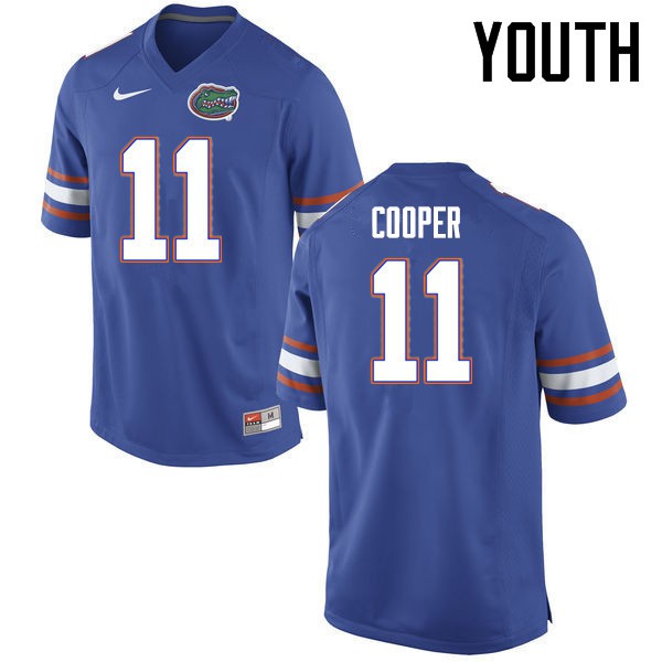 Florida Gators Youth #11 Riley Cooper College Football Jersey Blue